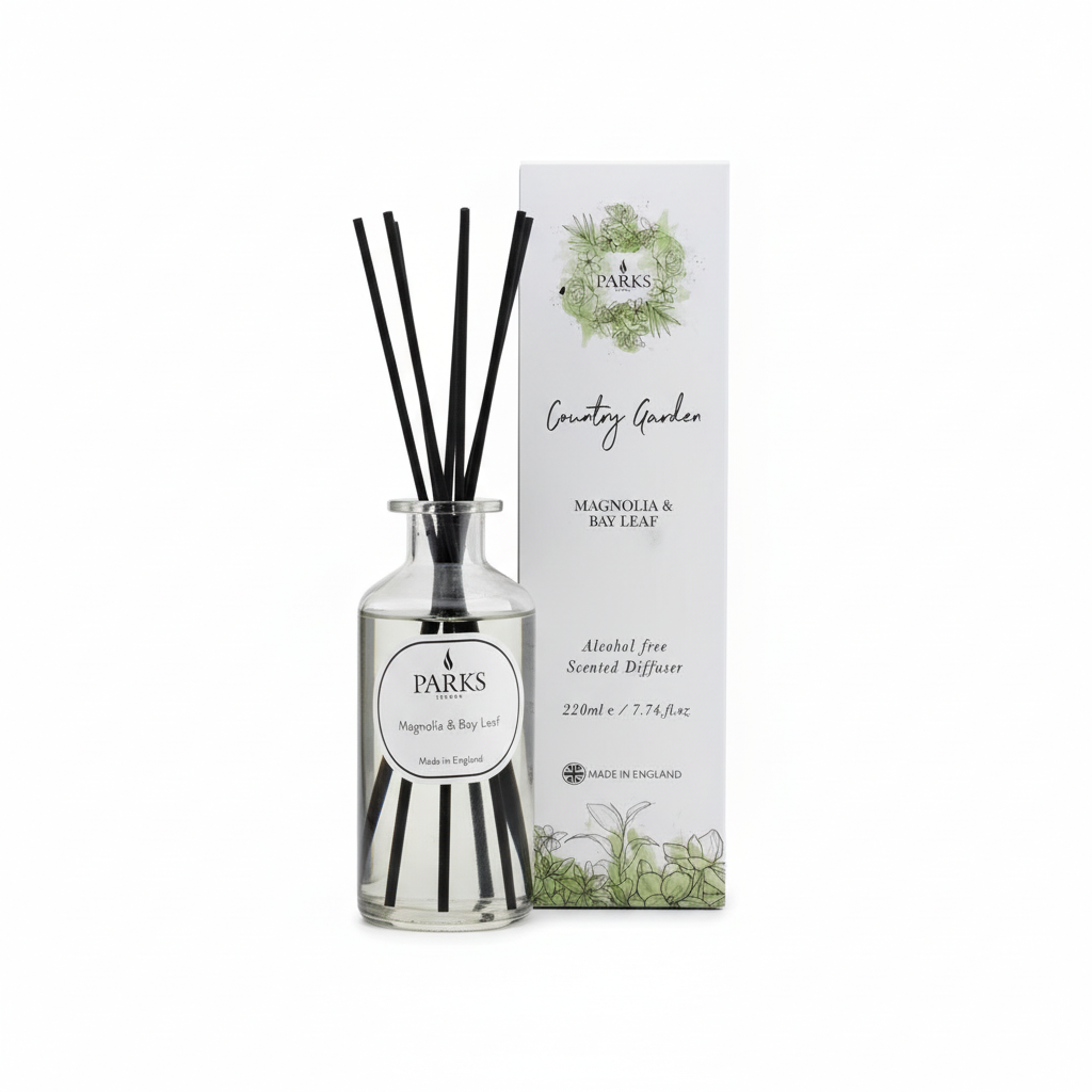 COUNTRY GARDEN 220ML REED DIFFUSER MAGNOLIA & BAY LEAF