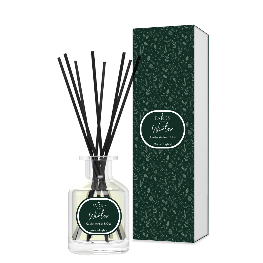 PARKS WINTER - 100ML REED DIFFUSER Golden Amber & Oud