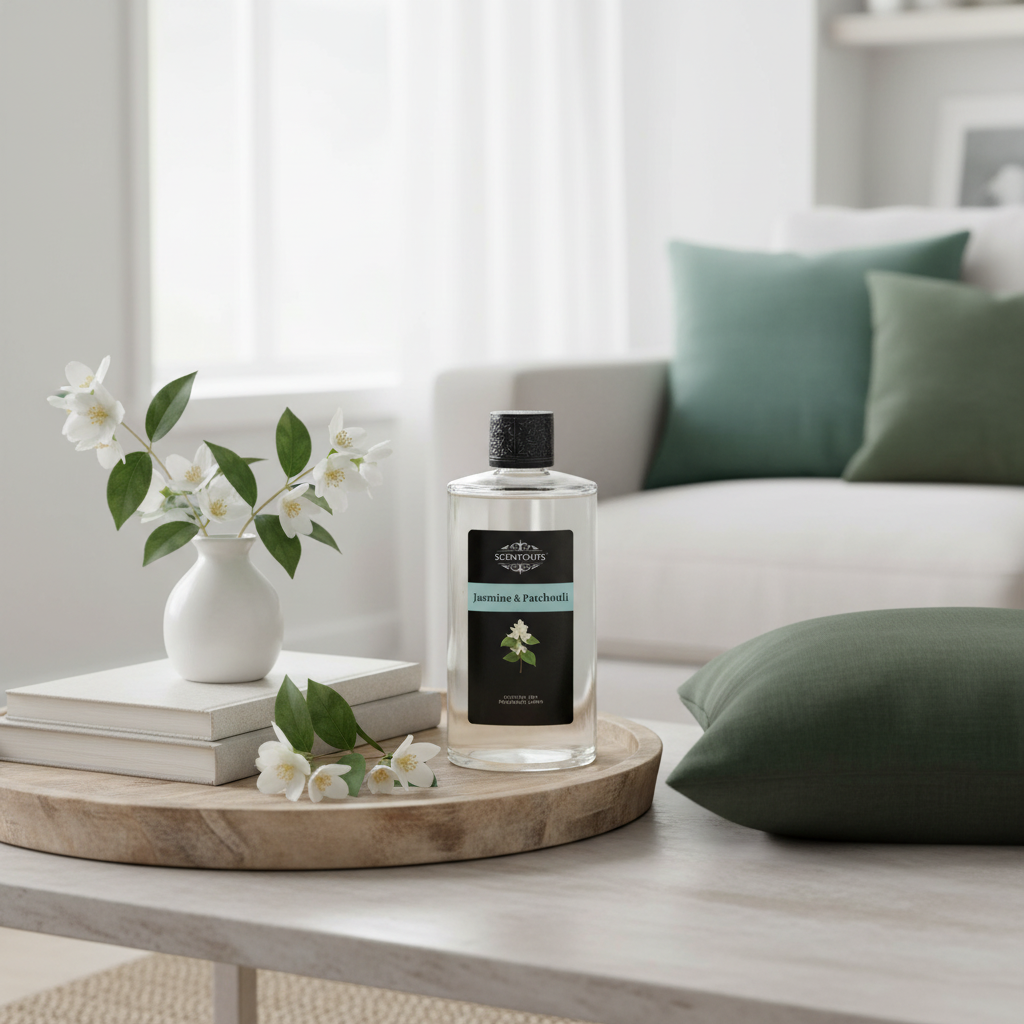 Jasmine & Patchouli 475ml Scentoil for Scentchips oil burners