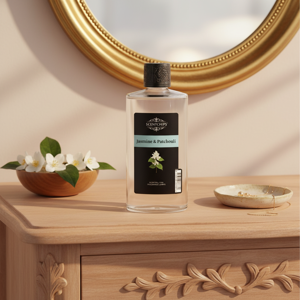 Jasmine & Patchouli 475ml Scentoil for Scentchips oil burners