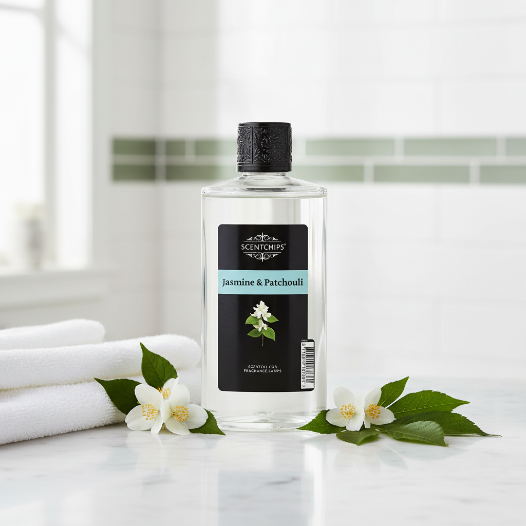 Jasmine & Patchouli 475ml Scentoil for Scentchips oil burners