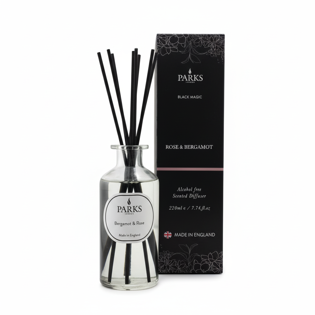 BLACK MAGIC 220ML REED DIFFUSER BERGAMOT & ROSE