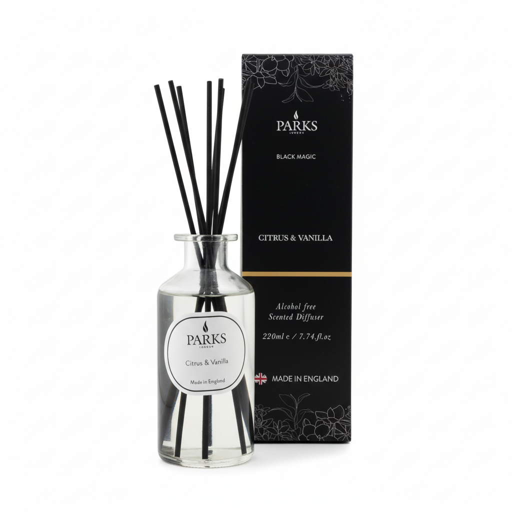 BLACK MAGIC 220ML REED DIFFUSER CITRUS & VANILLA
