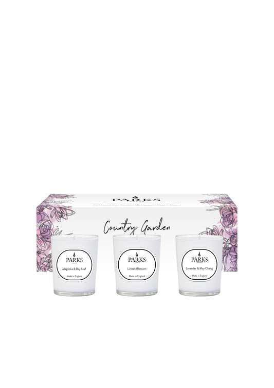 COUNTRY GARDEN 3X75G CANDLE GIFT SET 1
