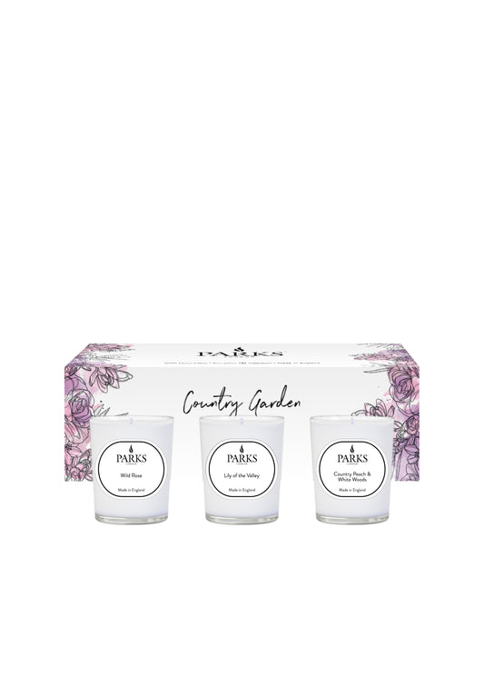 COUNTRY GARDEN 3X75G CANDLE GIFT SET 2