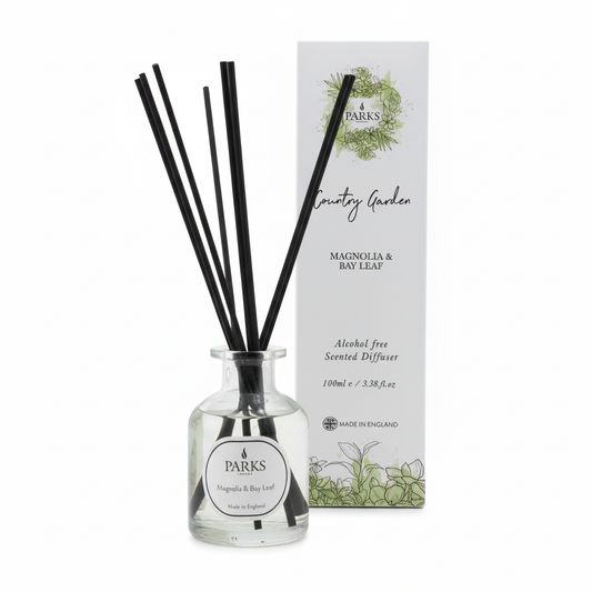 COUNTRY GARDEN 100ML REED DIFFUSER MAGNOLIA & BAY LEAF