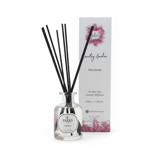 COUNTRY GARDEN 100ML REED DIFFUSER WILD ROSE