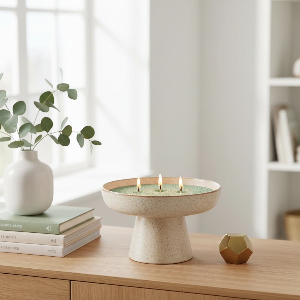 Bowl for sand wax Chalice Clay White