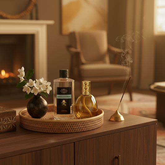 Jasmine & Patchouli 475ml Scentoil for Scentchips oil burners
