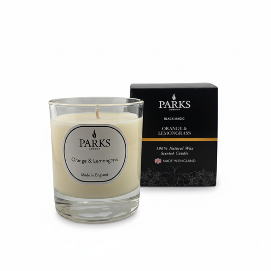 BLACK MAGIC 180G CANDLE ORANGE & LEMONGRASS