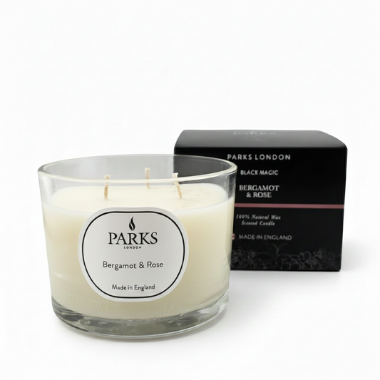 BLACK MAGIC 350G CANDLE BERGAMOT & ROSE
