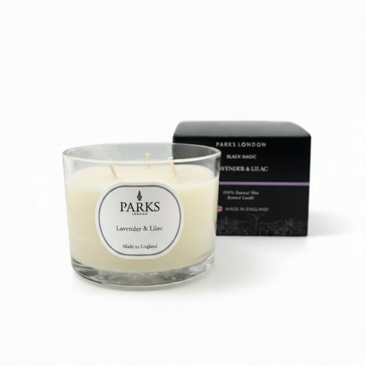 BLACK MAGIC 350G CANDLE LAVENDER & LILAC