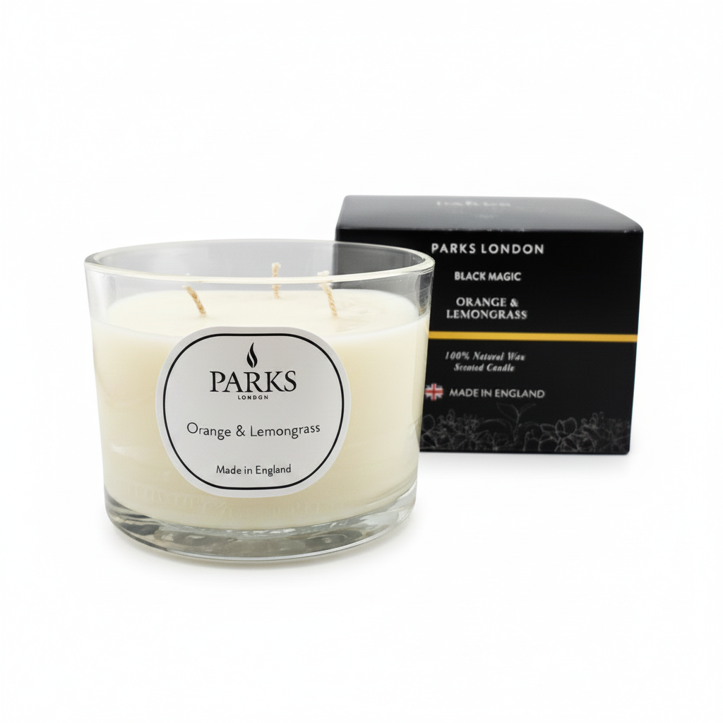 BLACK MAGIC 350G CANDLE ORANGE & LEMONGRASS