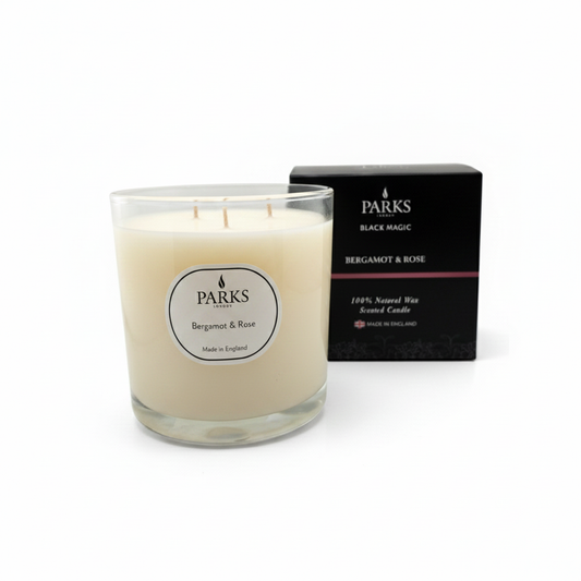 BLACK MAGIC 650G CANDLE BERGAMOT & ROSE