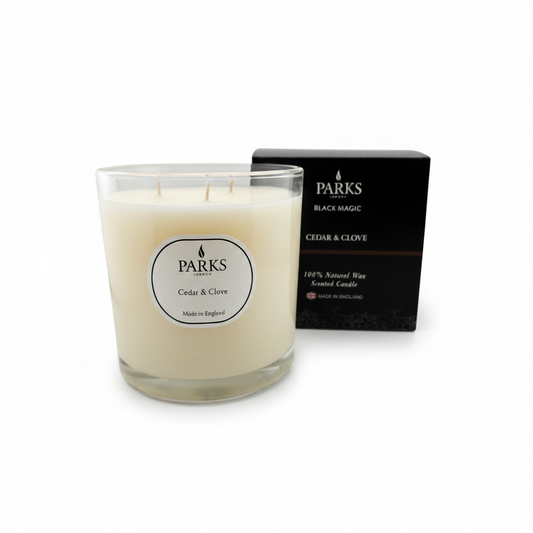 BLACK MAGIC 650G CANDLE CEDAR & CLOVE