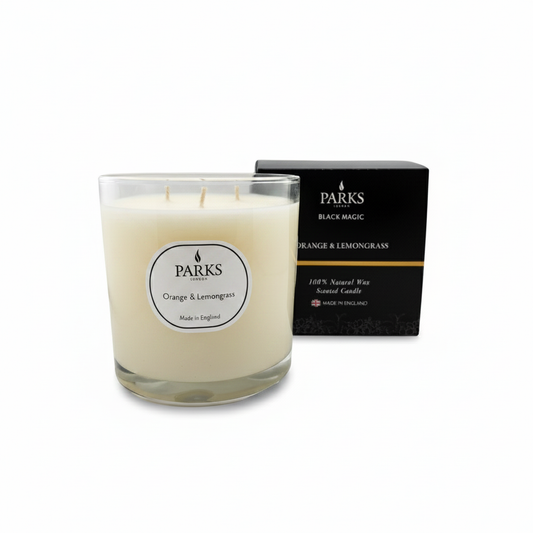 BLACK MAGIC 650G CANDLE ORANGE & LEMONGRASS