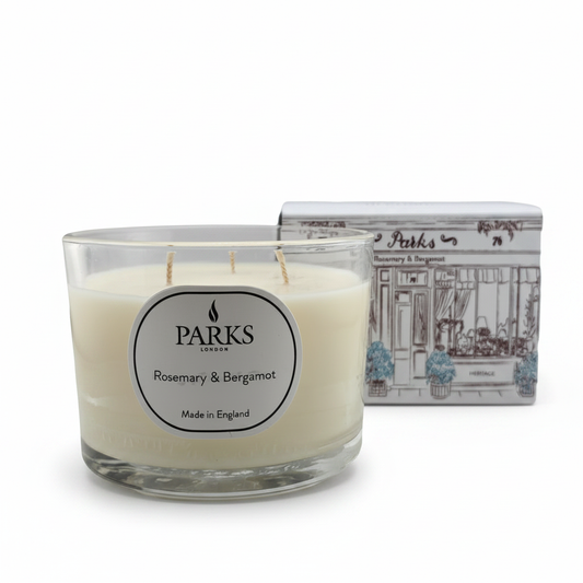 HERITAGE 350G CANDLE ROSEMARY & BERGAMOT