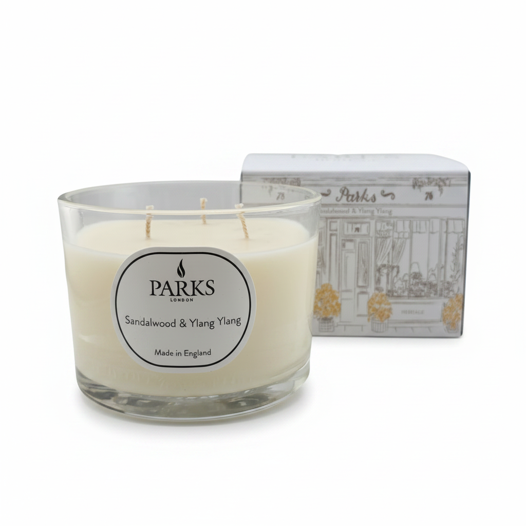 HERITAGE 350G CANDLE SANDALWOOD & YLANG YLANG