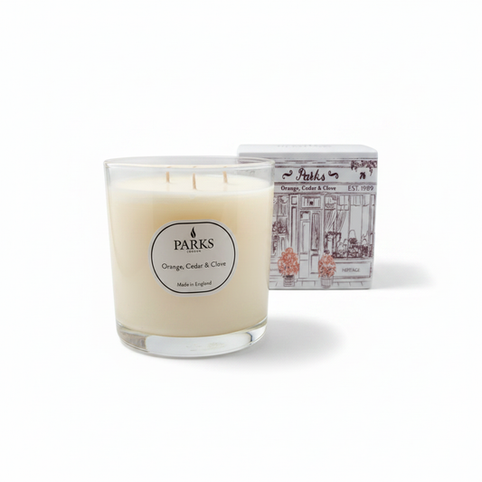 HERITAGE 650G CANDLE ORANGE, CEDAR & CLOVE