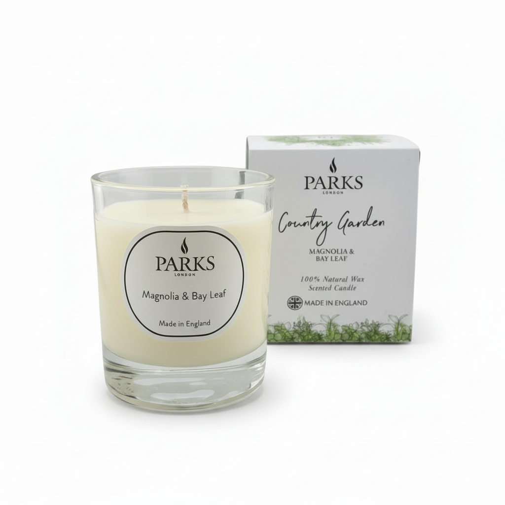 COUNTRY GARDEN 180G CANDLE MAGNOLIA & BAY LEAF