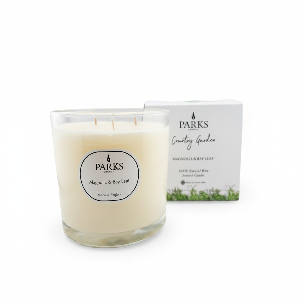 COUNTRY GARDEN 650G CANDLE MAGNOLIA & BAY LEAF