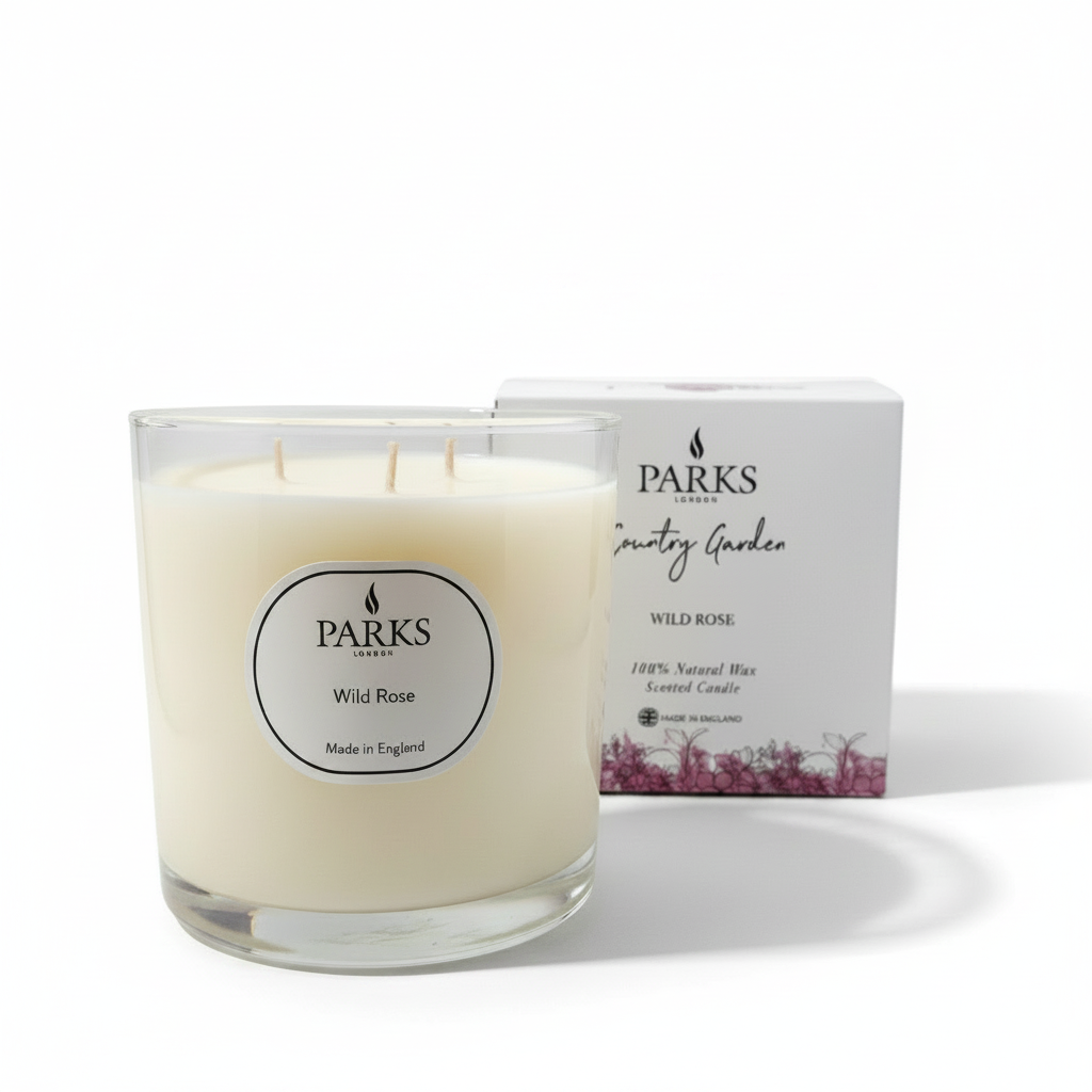 COUNTRY GARDEN 650G CANDLE WILD ROSE