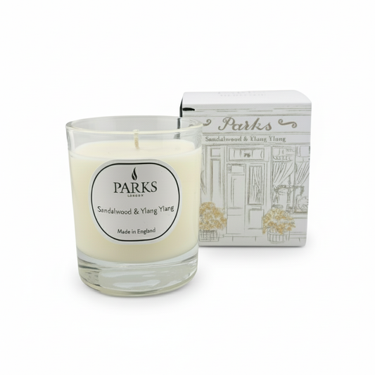 HERITAGE 180G CANDLE SANDALWOOD & YLANG YLANG
