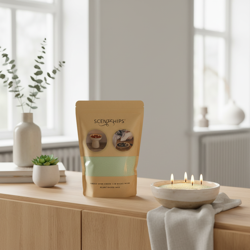Candle wax Sand Green 500g