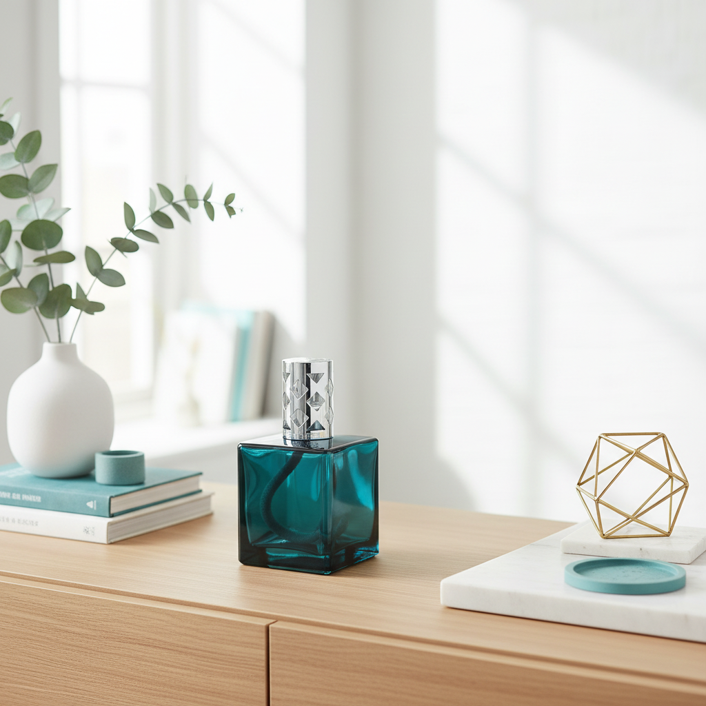 ScentLamp Square Petrol Blue