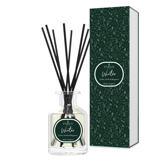PARKS WINTER - 100ML REED DIFFUSER Cedar, Vanilla & Bergamot