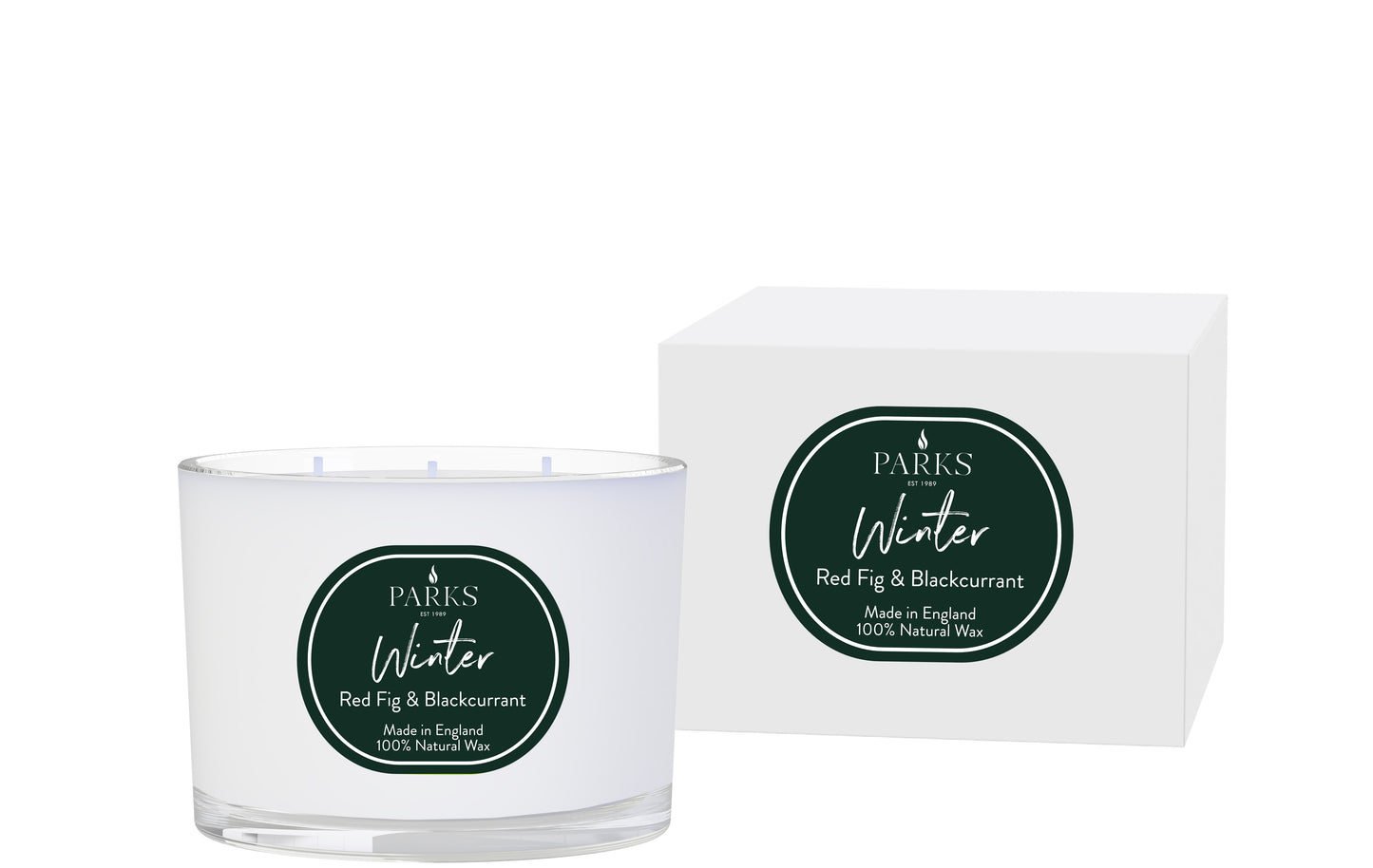 PARKS WINTER - 3 WICK CANDLE 350G RED FIG & BLACKCURRANT