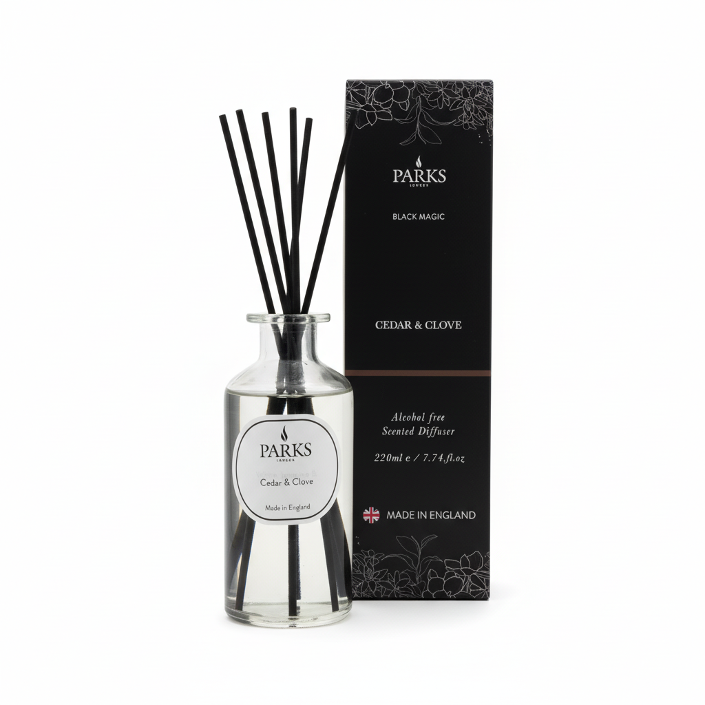BLACK MAGIC 220ML REED DIFFUSER CEDAR & CLOVE